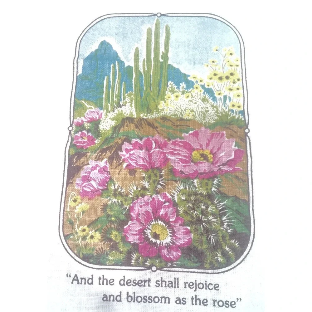 Vintage Salvation Army Tea‎ Towel 1986 Linen Kitchen Collectible Retro